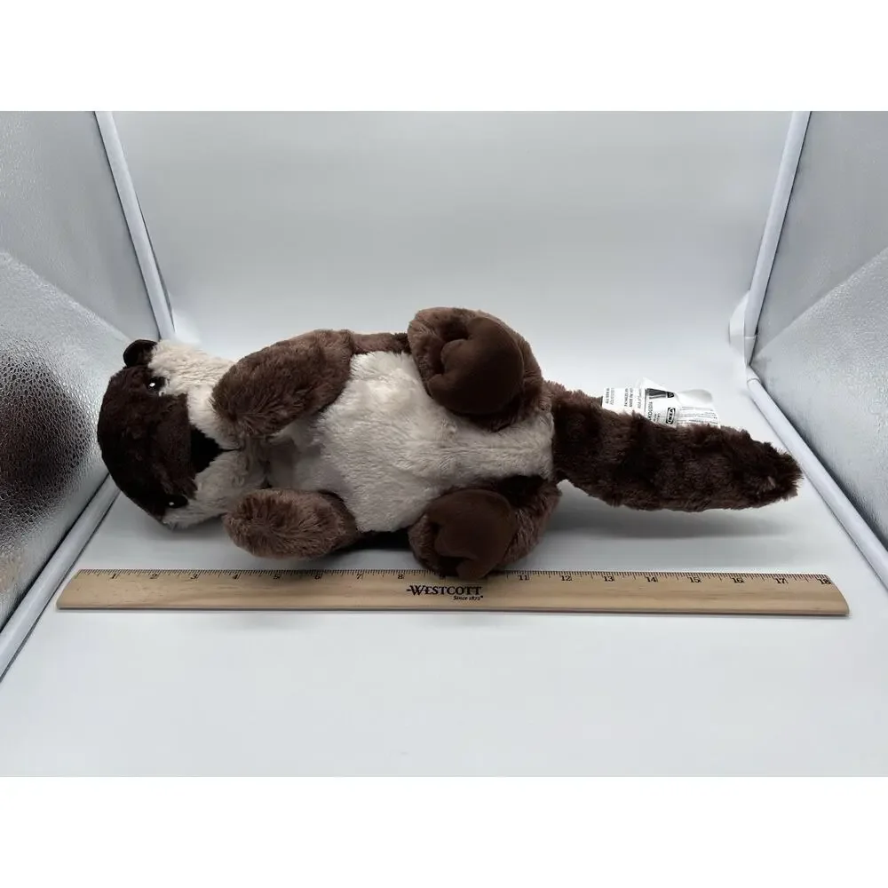IKEA SKOGSDUVA Otter Plush Stuffed Animal Brown & Cream Soft Toy 17 3/4”